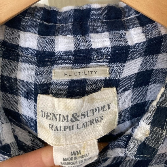 DENIM & Supply Ralph Lauren RL UTILITY button down shirt 100% cotton Medium - Picture 2 of 9